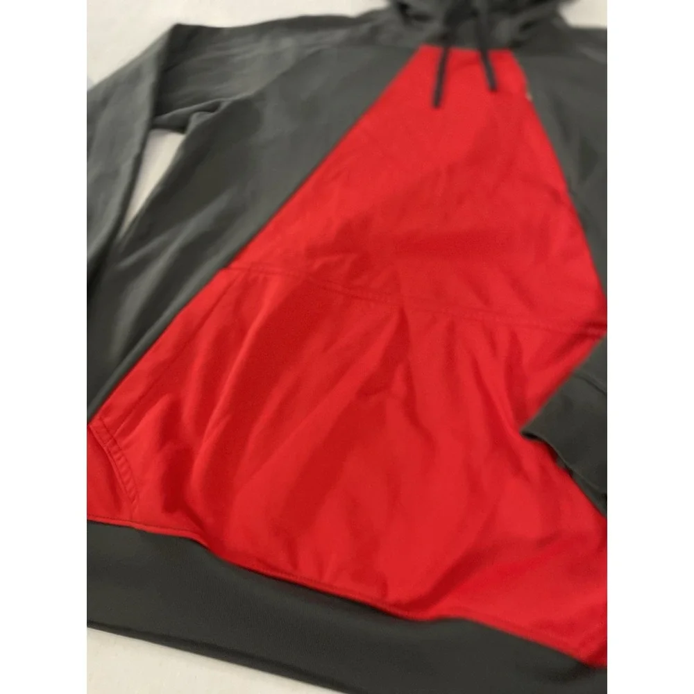 Men's Nike Dri Fit Pullover Gray Red Lions‎ Size M Athletic Sporty Fleece Lined